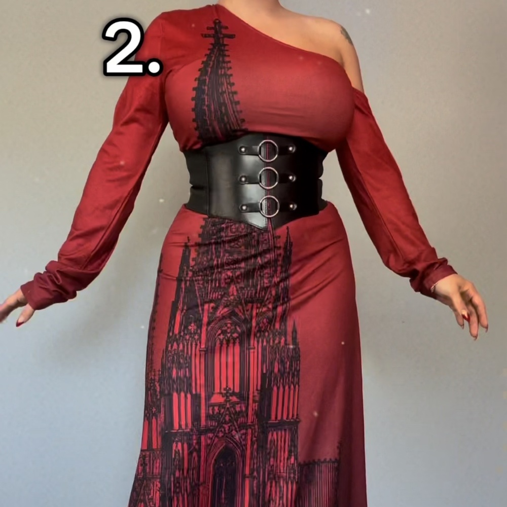 Cathedral maxi dress